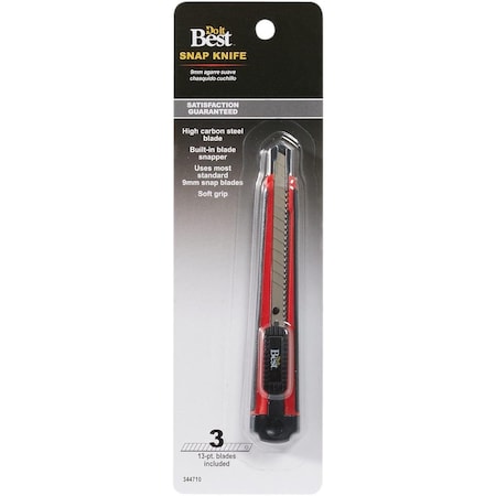 All-Source 9mm 13-Point Blade Soft Grip Handle Knife RK13C-DIB